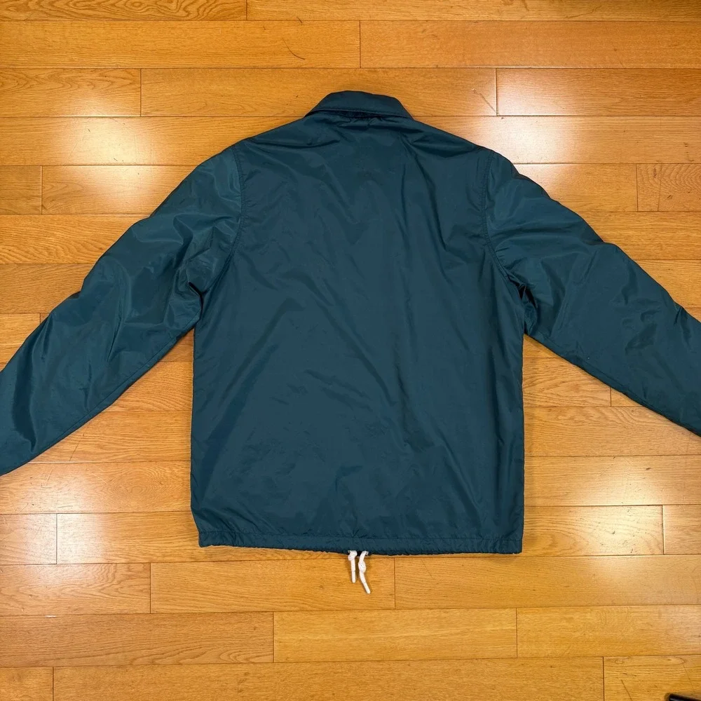 Noah Mens Large Teal Blue Nylon Mesh Lined Coaches Jacket